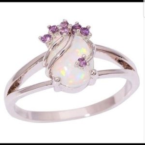 Sterling Fire Opal Ring NWOT